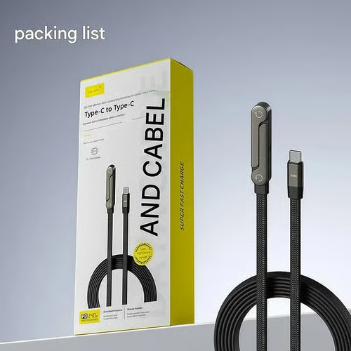 ⏰HOT SALE🎁Invisible Holder Charger Cable with Stand, 240w super fast charging 2-in-1 Fast Charging Cord & Phone Stand