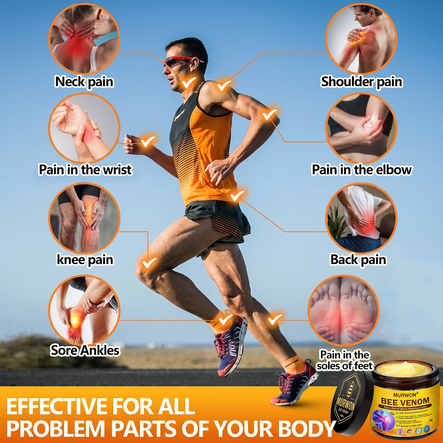 30% OFF 🎁🎁 | 𝐌𝐔𝐑𝐖𝐎𝐍® Bee Venom Balm for Pain Relief & Bone Healing ✨