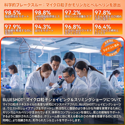 理学療法士監修✨ 𝐁𝑳𝑼𝐄𝐒𝐇𝑶𝑻® 💕 2026 モリンガ＆ベルベリン 4-in-1 マイクロ粒子 成形＆脂肪燃焼ショーツ