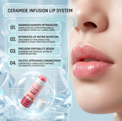 Intensive Ceramide Lip Balm for Dark Lips - Moisturizing & Melanin Lightening Lip Treatment for Dry Chapped Lips