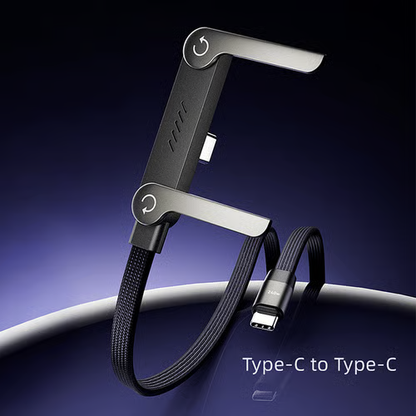 ⏰HOT SALE🎁Invisible Holder Charger Cable with Stand, 240w super fast charging 2-in-1 Fast Charging Cord & Phone Stand