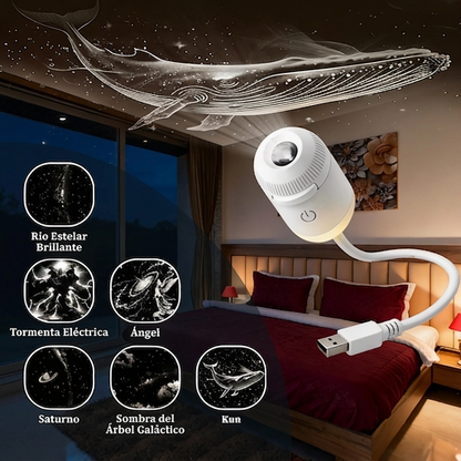 PKNEW® 🍎 NEXT-GEN SMART PROJECTION HD Proyector nocturno holográfico dinámico inteligente 5D🍎