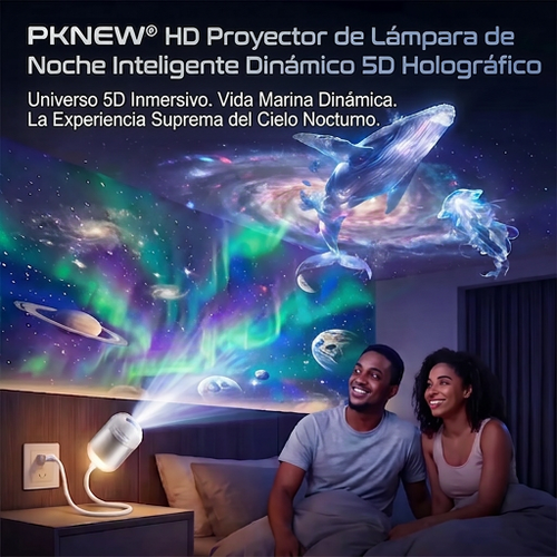PKNEW® 🍎 NEXT-GEN SMART PROJECTION HD Proyector nocturno holográfico dinámico inteligente 5D🍎
